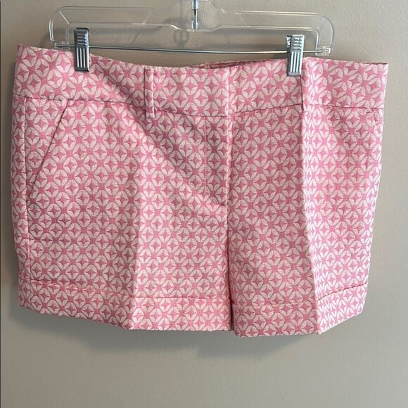 New York & Company Pants - Women's 7th Avenue New York & Co Suiting Collection Pink & White Shorts Size 16